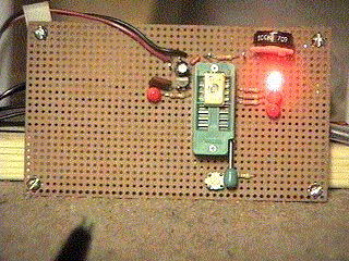 Prototype board running first program