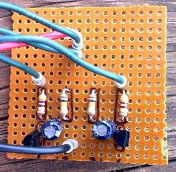 Transistor LED flasher circuit board
