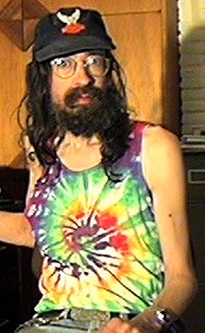 Colin's tie-dye outfit