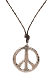 Peace symbol necklace